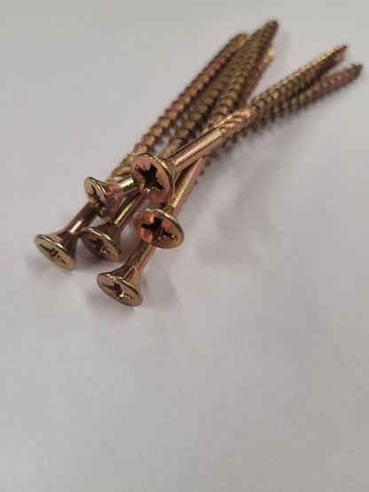 100mm Hardened Steel Gold Screw Box of Approx 200