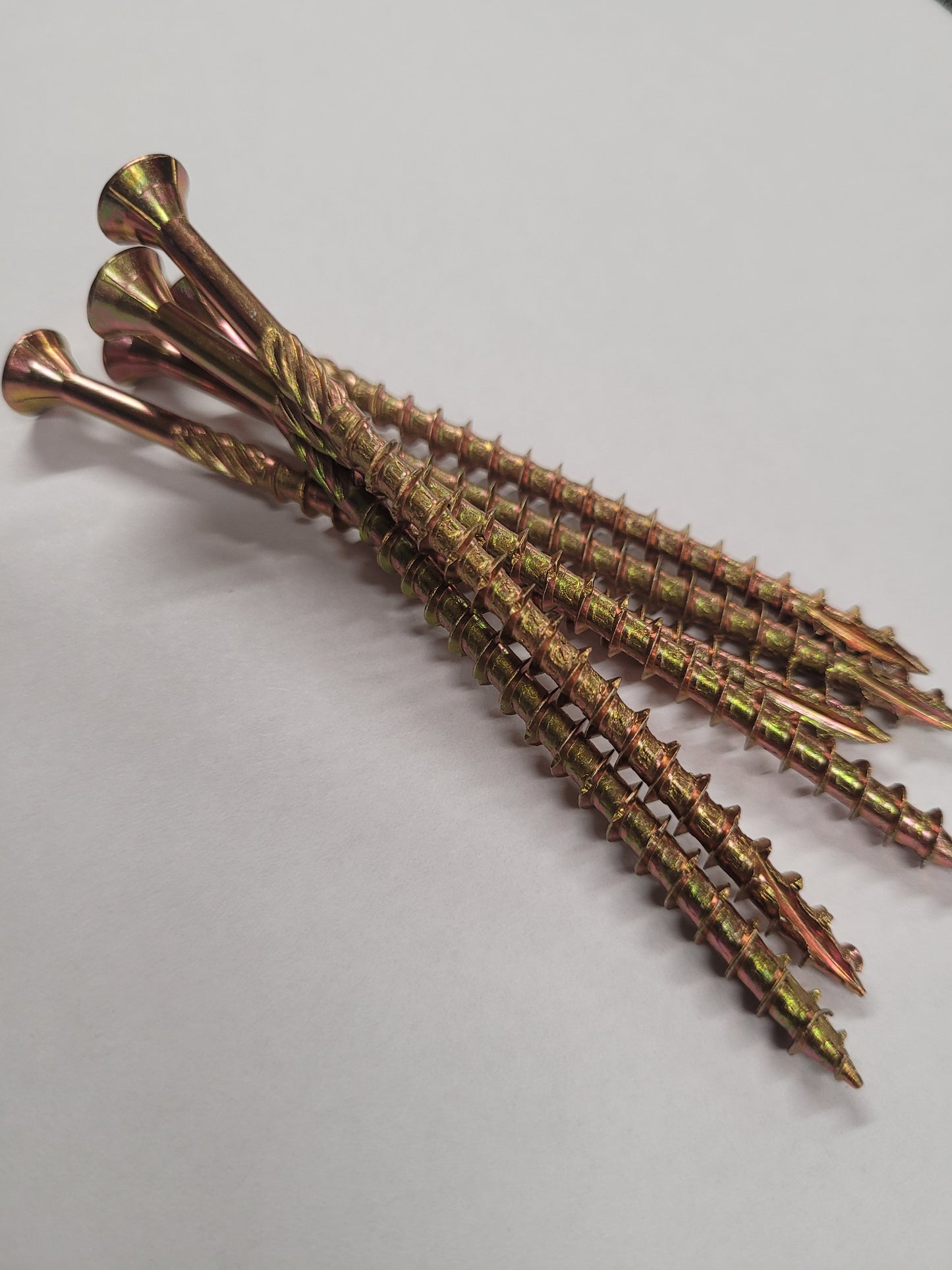 90MM Hardened Steel Gold Screw Box of Approx 200