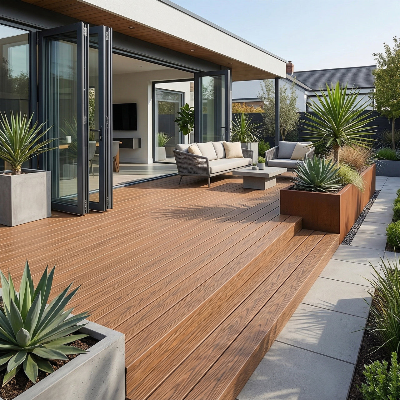Composite Decking Board Teak