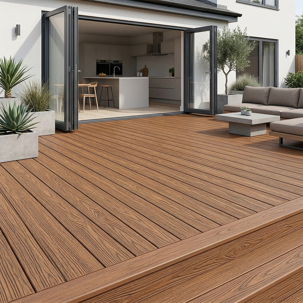 Composite Decking Board Teak