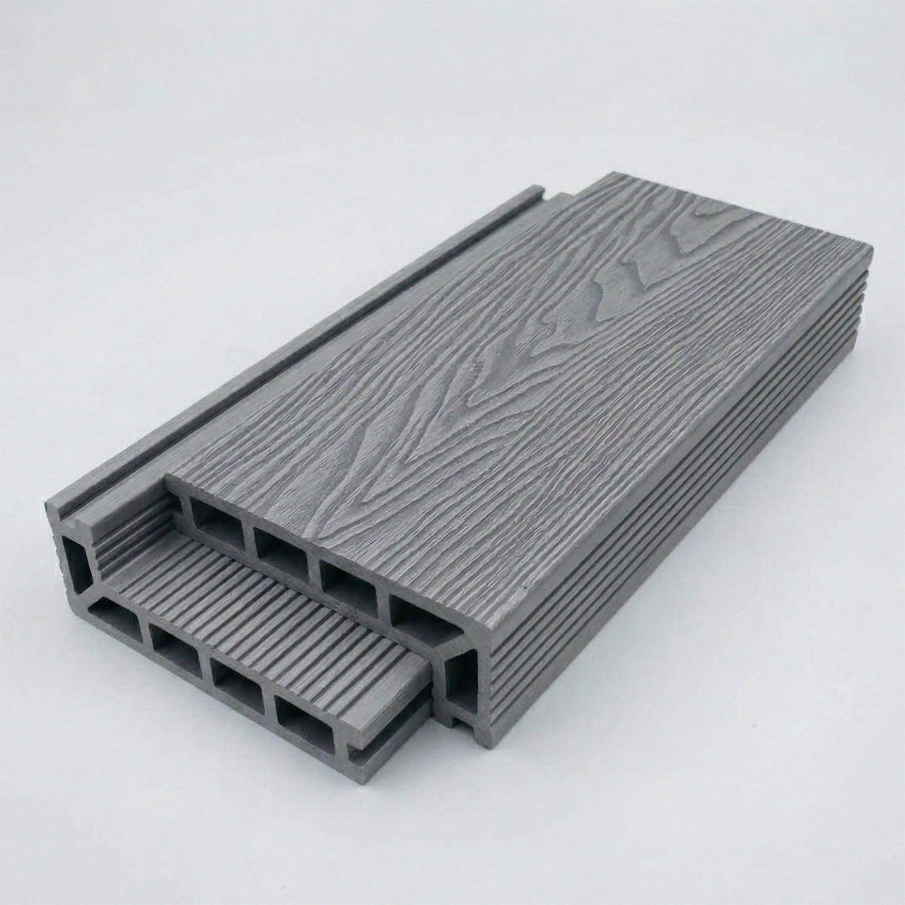 Composite Decking Step Silver
